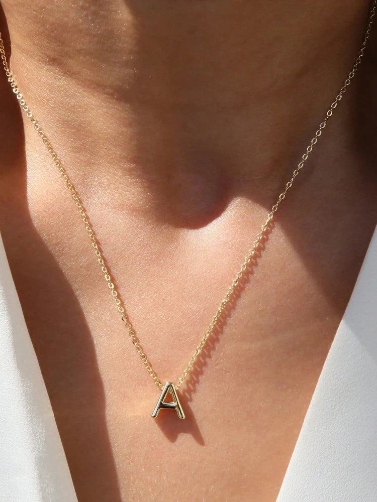 LoveNote™ | 18K Gold Letter Initial Necklace