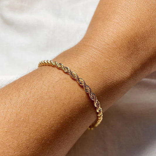 ESME™ | BEAUTIFUL 18k ROPE BRACELET
