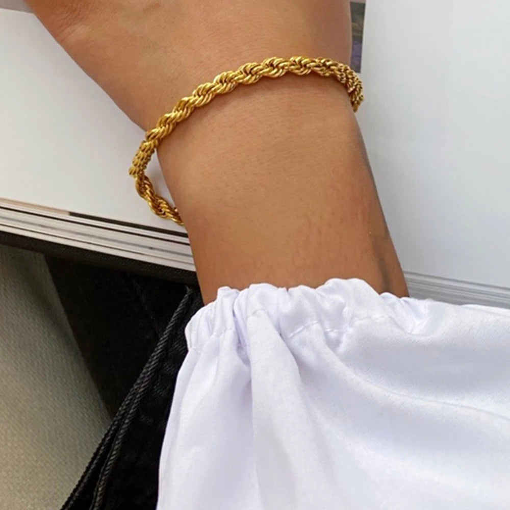 ESME™ | BEAUTIFUL 18k ROPE BRACELET